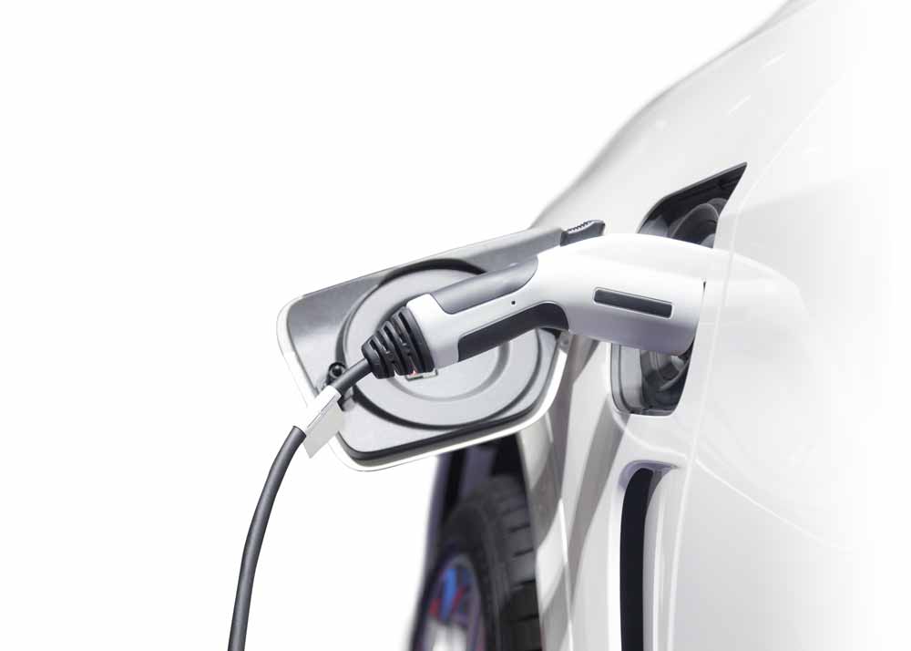 home charging station for electric car - SAE J1772 connection to electric vehicle EVSE